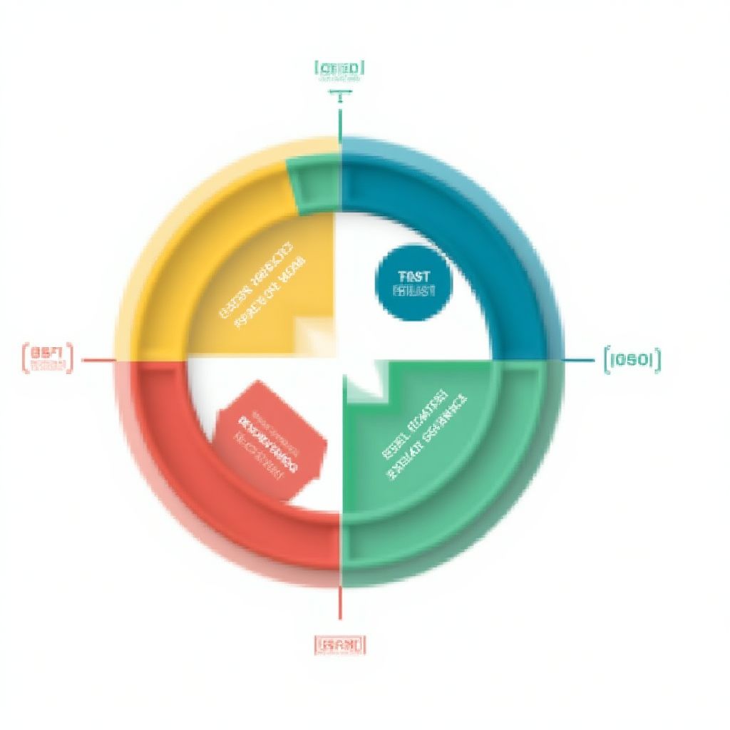 Gráfico circular mostrando la diversificación de un fondo común de inversión.